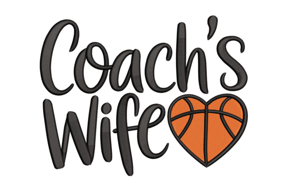 Coach’s Wife Basketball Heart