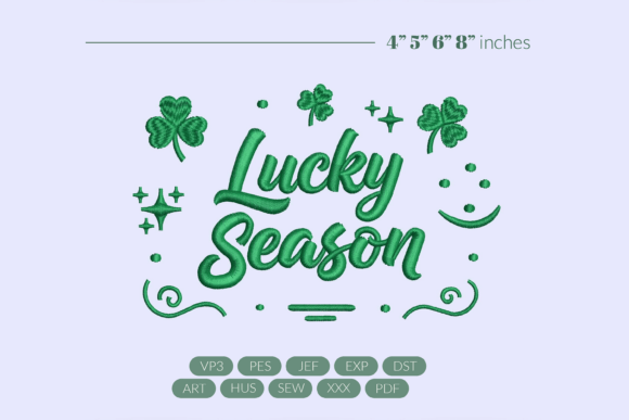 Lucky Season Embroidery Design